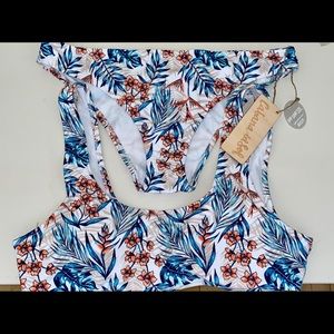 Cabana Del Sol floral swim NWT